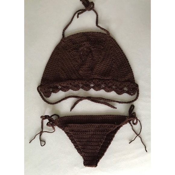 Handmade Crochet Top & Bikini Bottom - Picture 5 of 6